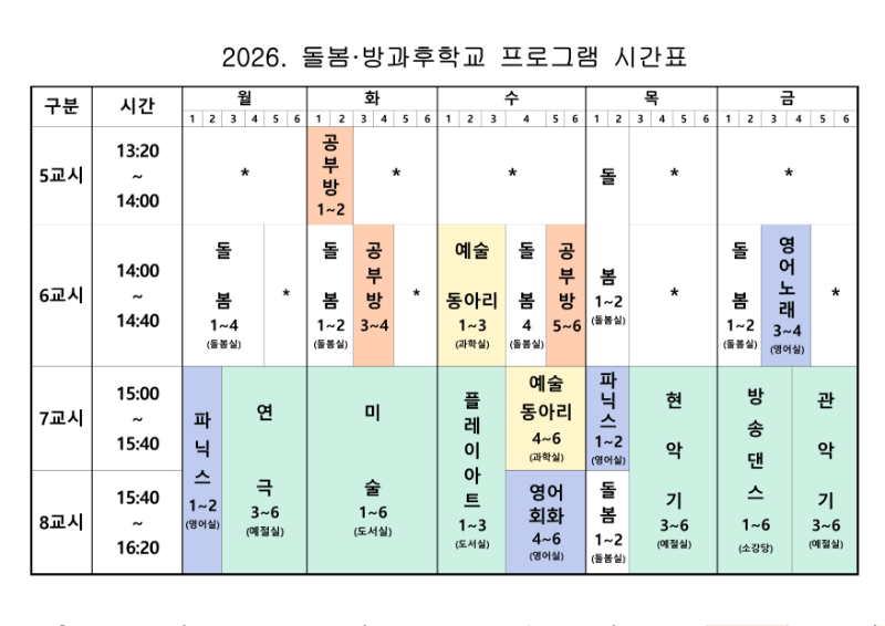 2026. 돌봄방과후학교 프로그램 시간표(4.1.).png
